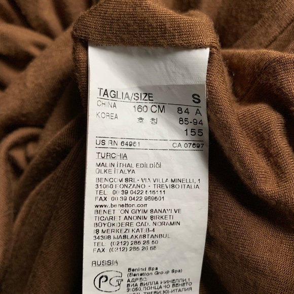 🐻Sisley comfy brown dress🐻 - Picture 3 of 10